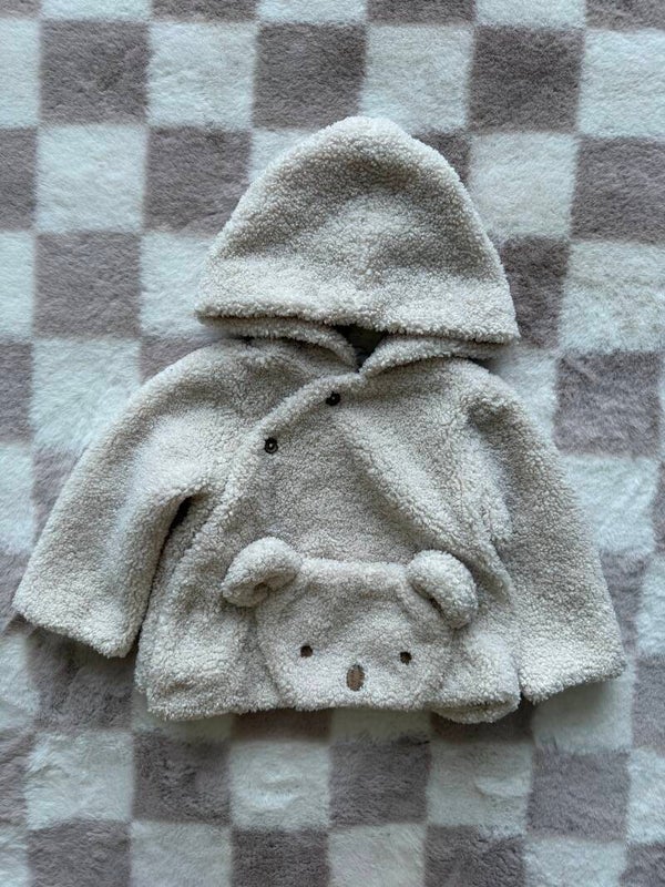 Zara teddy jas maat 68cm