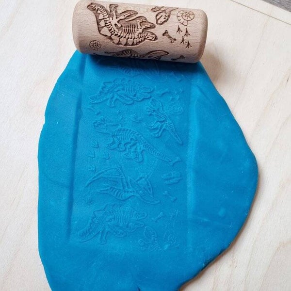 Houten roller - Dino - klein