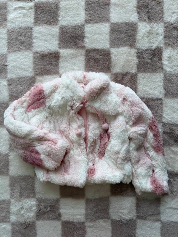 Faux-fur jasje maat 36M