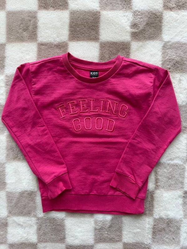 Roze sweater maat 110/116