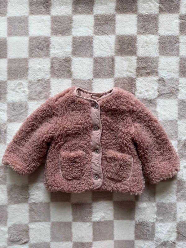 Zara teddy jas maat 92cm