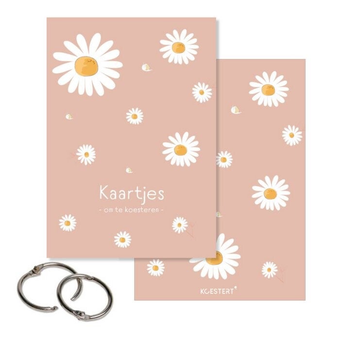 Bewaarbundel kaartjes - madeliefjes