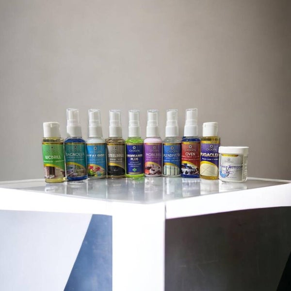 CHOGAN Putzmittel Proben-Fläschchen SET mit den 10 Bestsellern