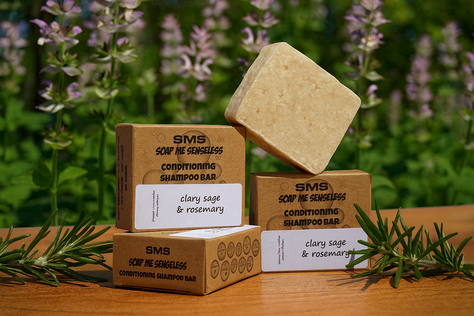 CLARY SAGE & ROSEMARY SOLID CONDITIONING SHAMPOO BAR