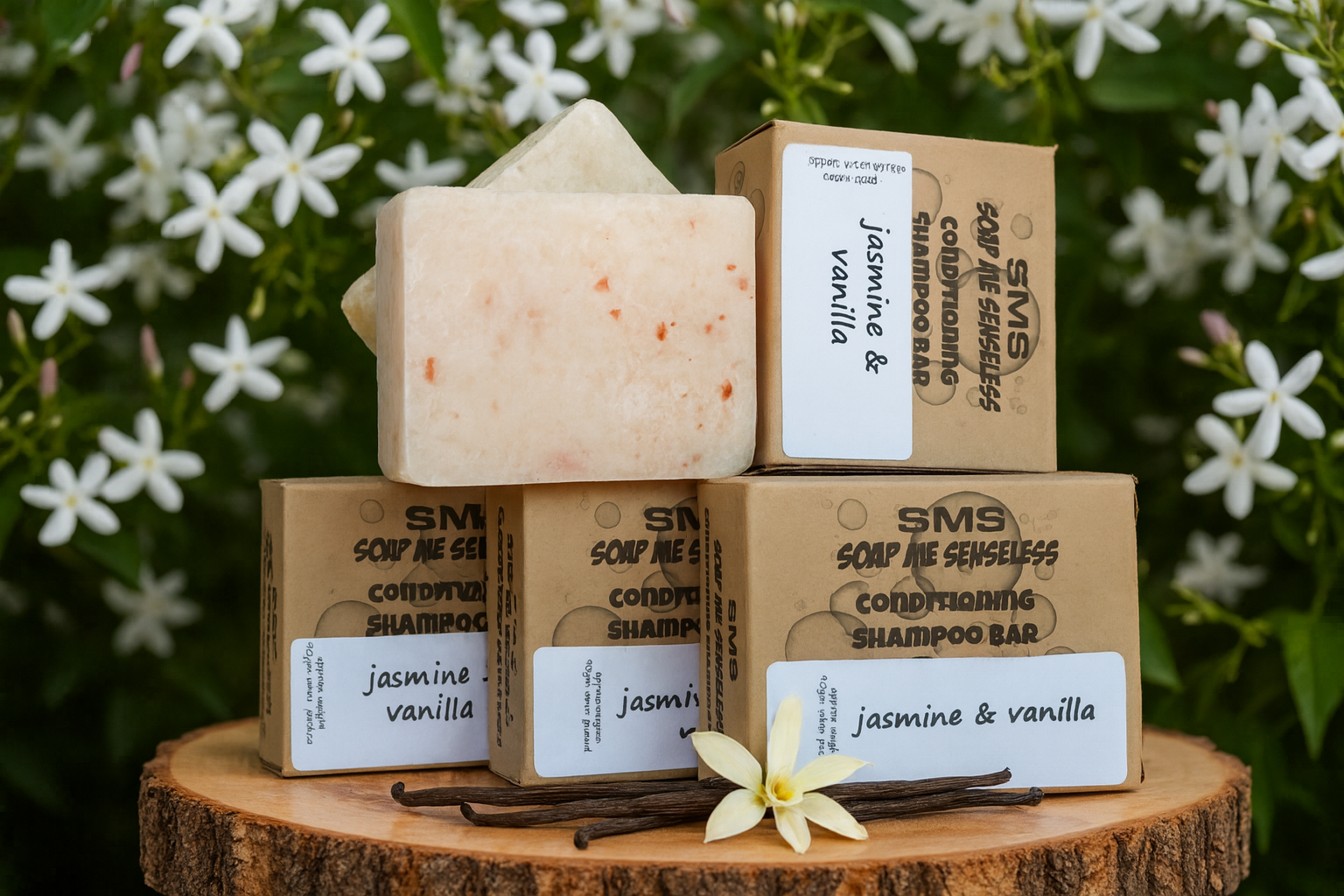JASMINE & VANILLA SOLID CONDITIONING SHAMPOO BAR