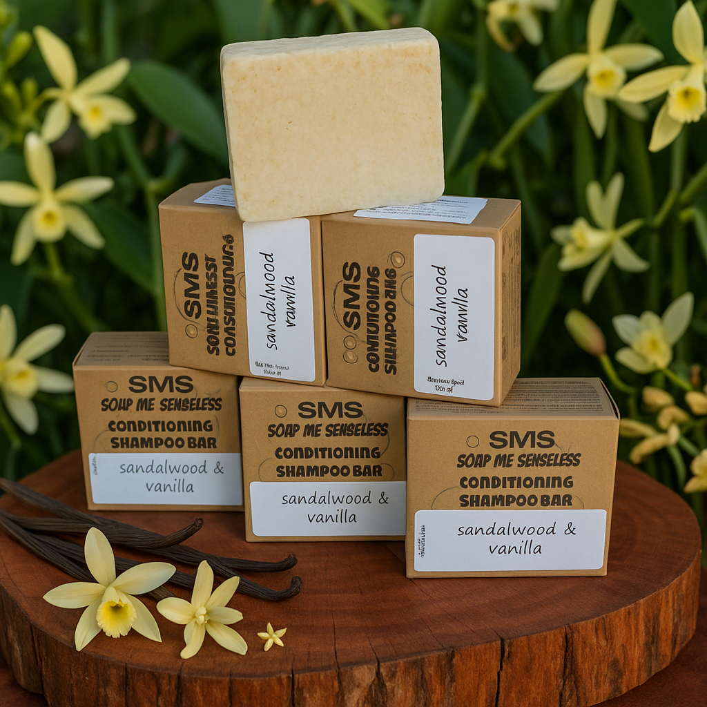 SANDALWOOD & VANILLA SOLID CONDITIONING SHAMPOO BAR