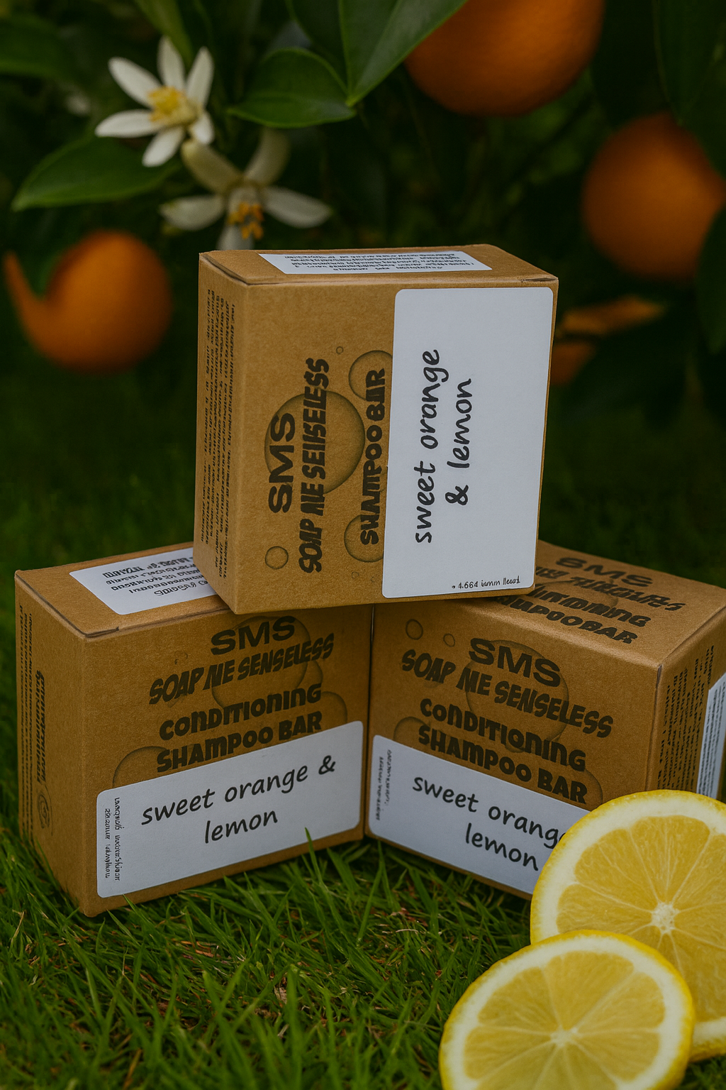 SWEET ORANGE & LEMON SOLID CONDITIONING SHAMPOO BAR