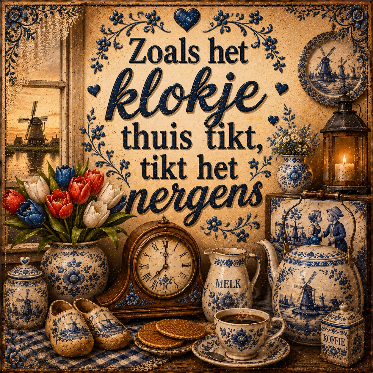 Zoals het klokje.....