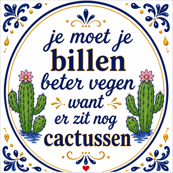 Je moet je ......