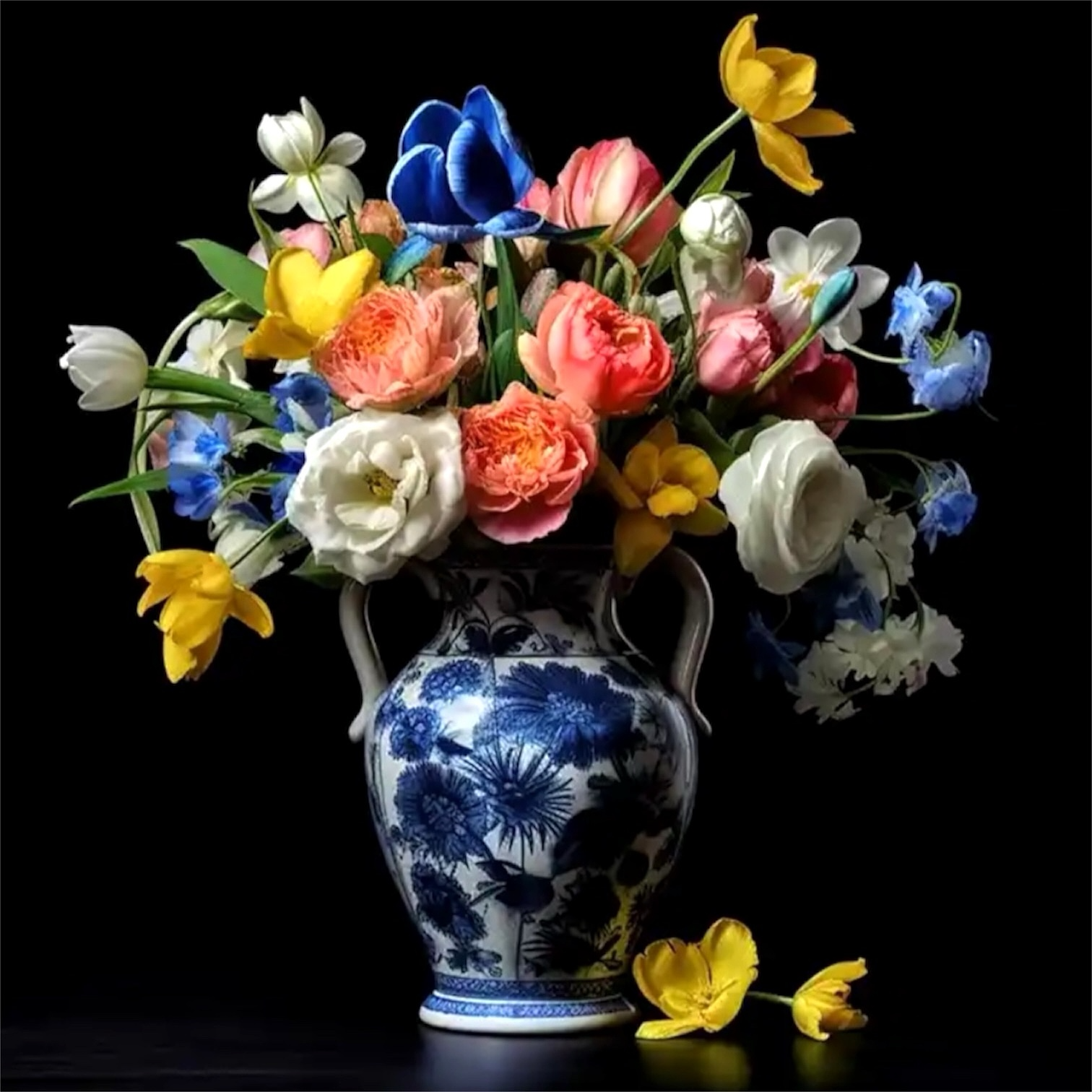 Bloemen op vaas