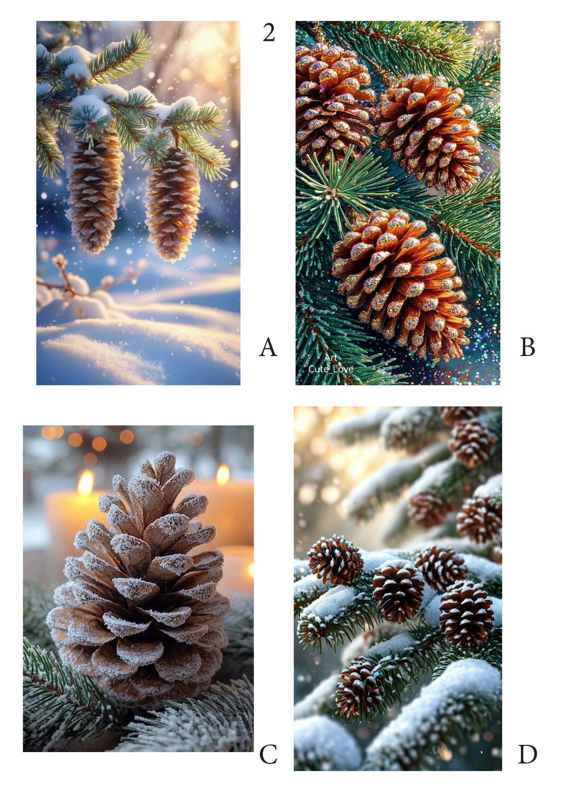 Dennenappels en takken 2