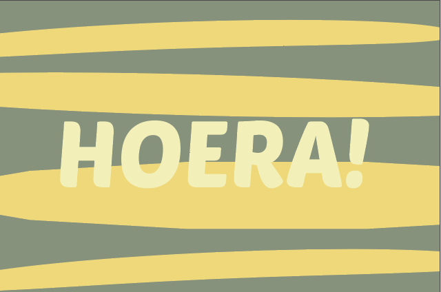 Wenskaart - Hoera!
