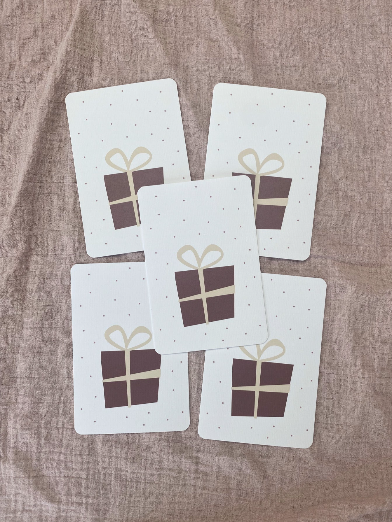 5 kaarten blanco cadeau