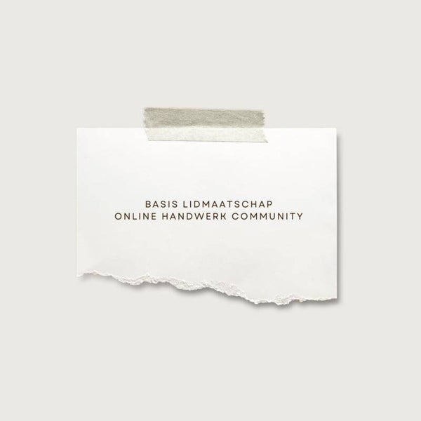 Basis lidmaatschap Online community