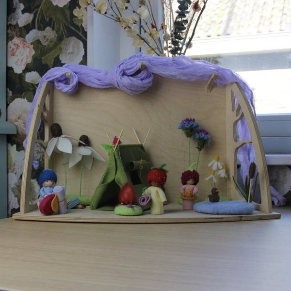 Fruitkindjes op de camping