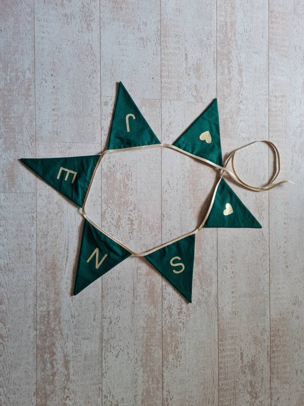 Vlaggenlijn Groen/Goud