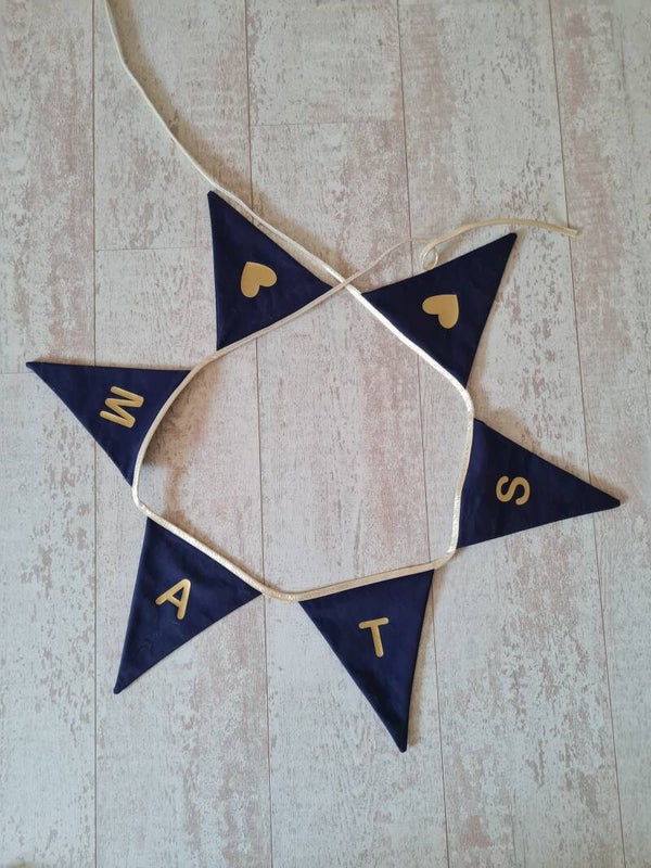 Vlaggenlijn Donkerblauw/Goud