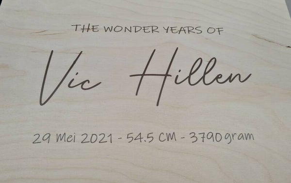 Herinneringsdoos met naam