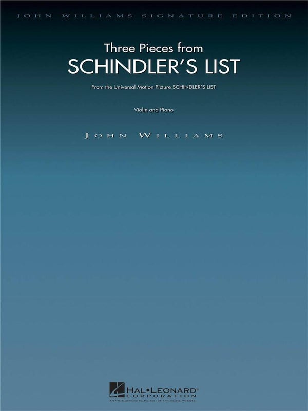 3 Pieces From Schindler's List Viool - John Williams