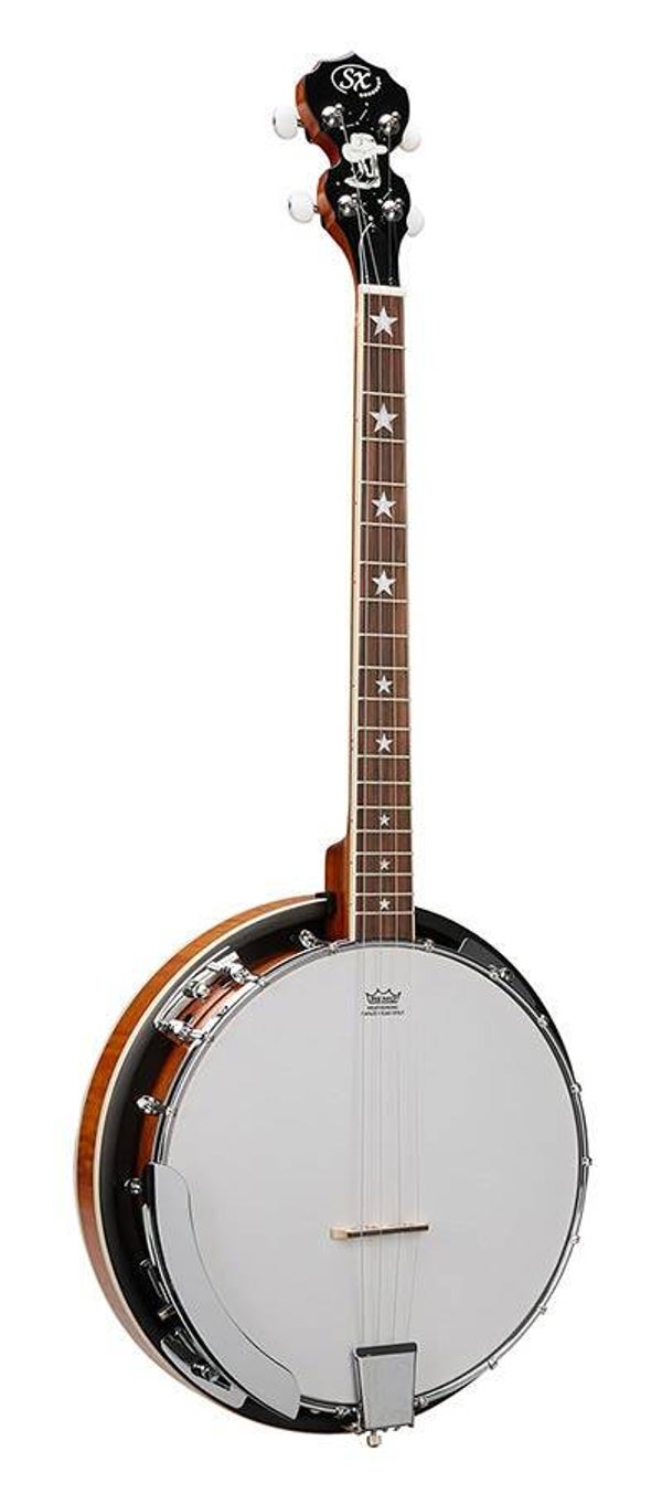 Banjo BJ404 - 4 string merk SX - Mat - Inclusief Gigbag