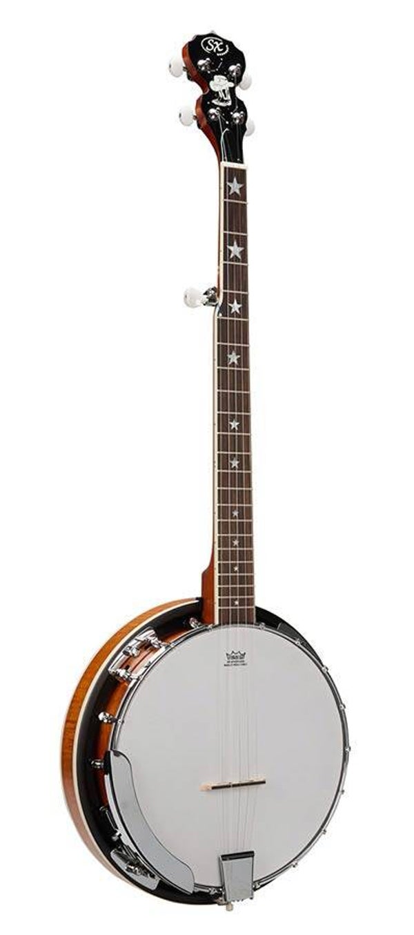 Banjo BJ405 - 5 string merk SX - Mat - Inclusief Gigbag