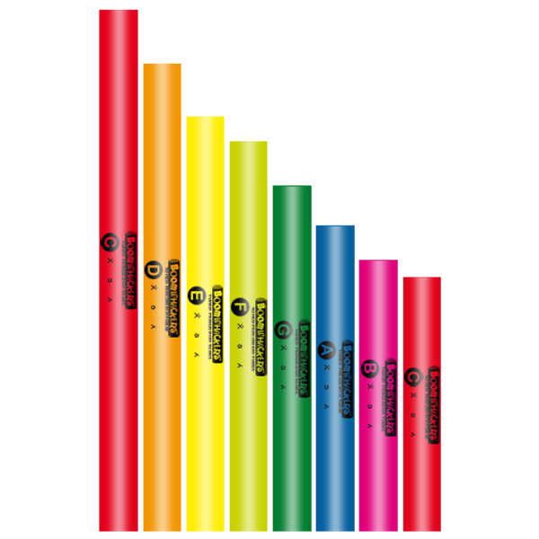 Boomwhackers Diatonische Set 8 stuks