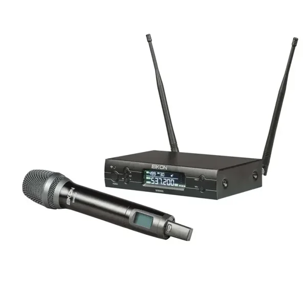 Eikon UHF diversity PLL dual CH professional wireless microphone WM900