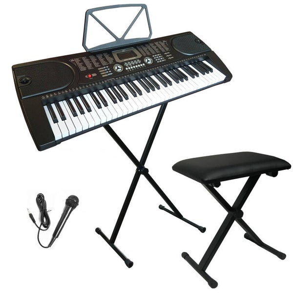 Keyboard met Microfoon Bank en Standaard