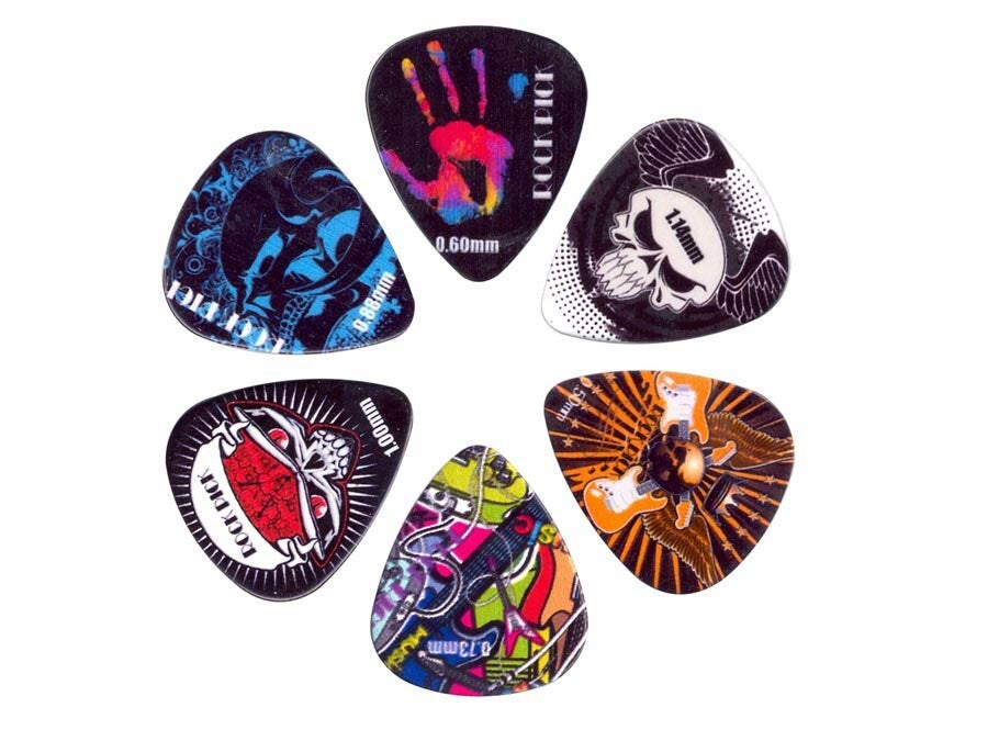 Plectrum Gitaar 6 stuks BRP6-MIX