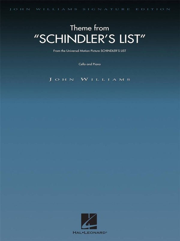 Theme From Schindler's List - Cello en Piano