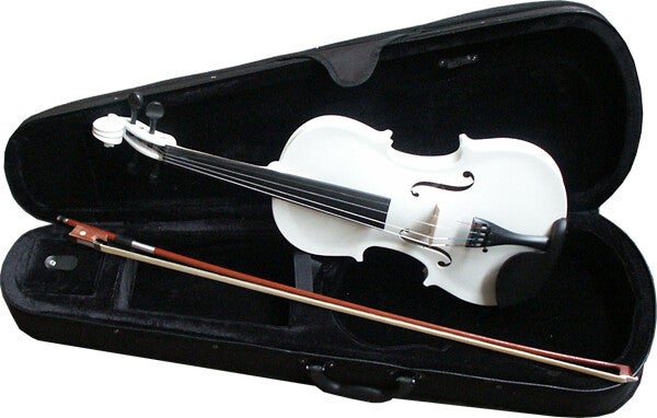 Vioolset 4/4 kleur Wit Complete set