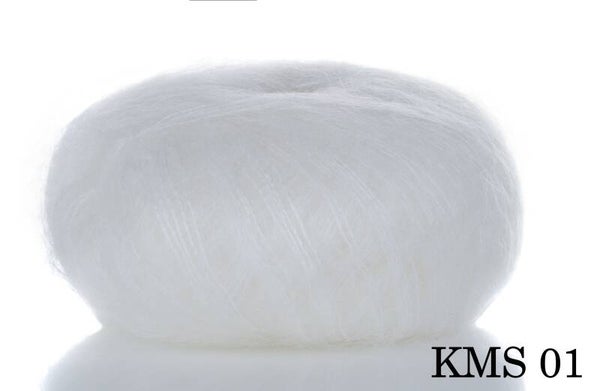 Mohair   72% Kid Mohair 28% Seide
