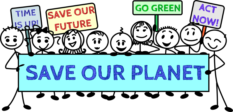Save our planet schoolstaking leerlingen staken voor het klimaat