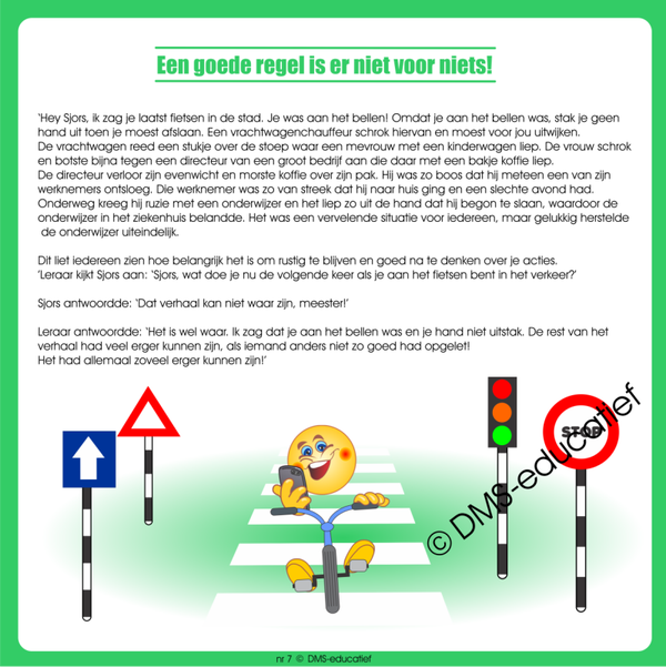 *Een goede regel (nr7)