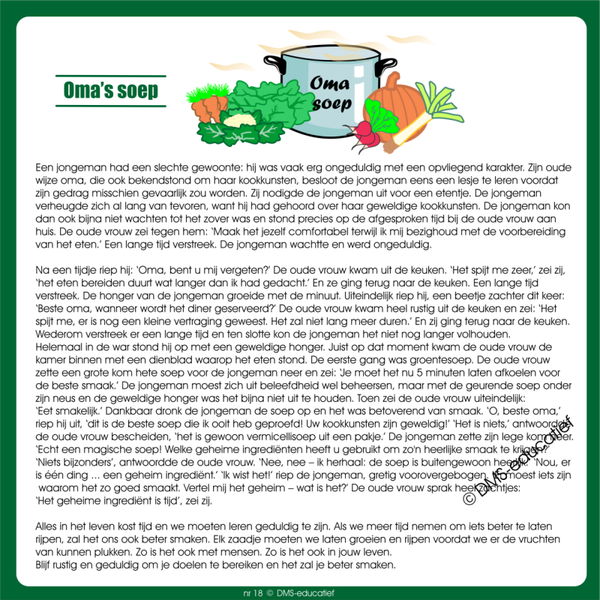 Oma’s soep (nr18)