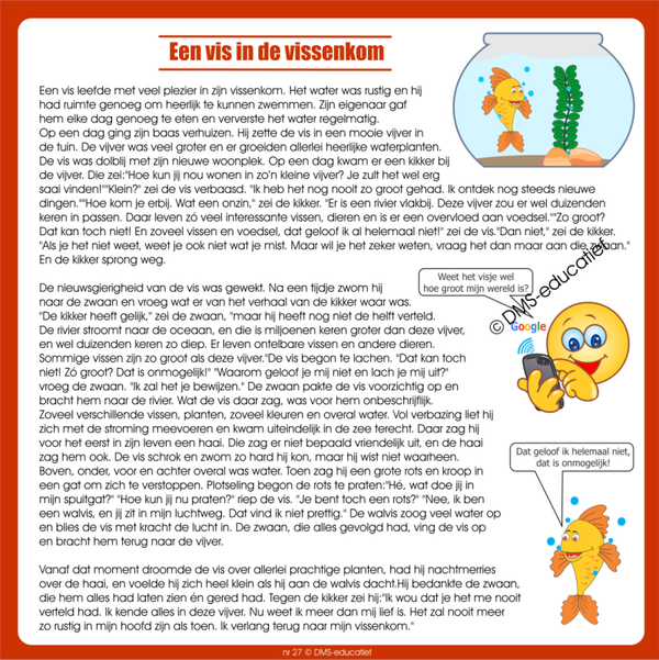Een vis in de vissenkom (nr28)