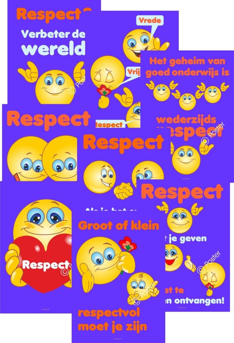 Posterpakket 'Respect - Smiley' A3