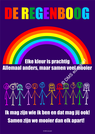 Poster 'De Regenboog' A3