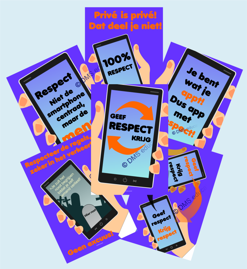 Posterpakket 'Respect en smartphone' A3