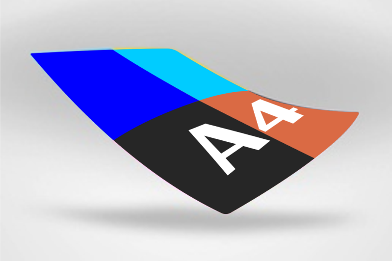 Posters met eigen ontwerp op A4 gedrukt