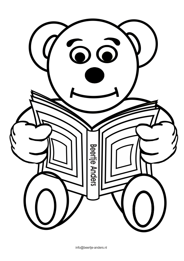Beertje Anders leest een boek