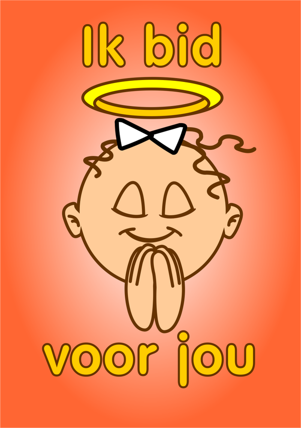 Kaart A5 Bid voor jou - meisje