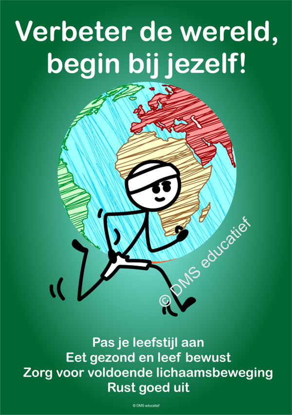 Poster 'Pas je leefstijl aan' A3