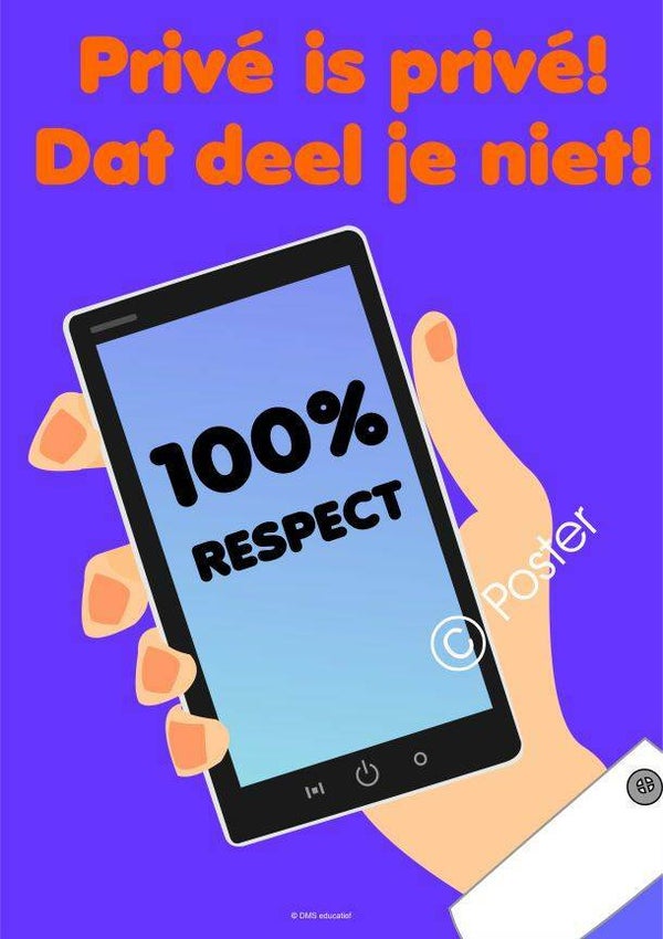 Poster Respect en Smartphone - A3