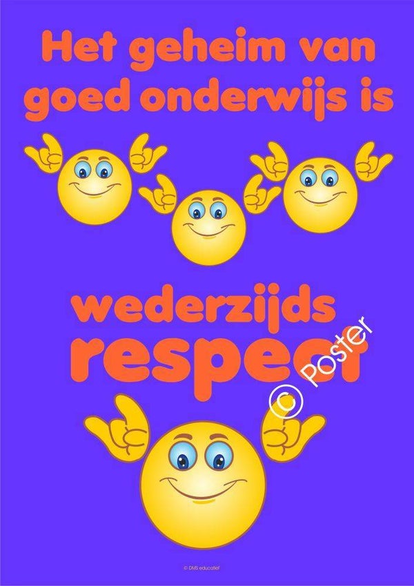 Poster 'Het geheim van goed onderwijs'