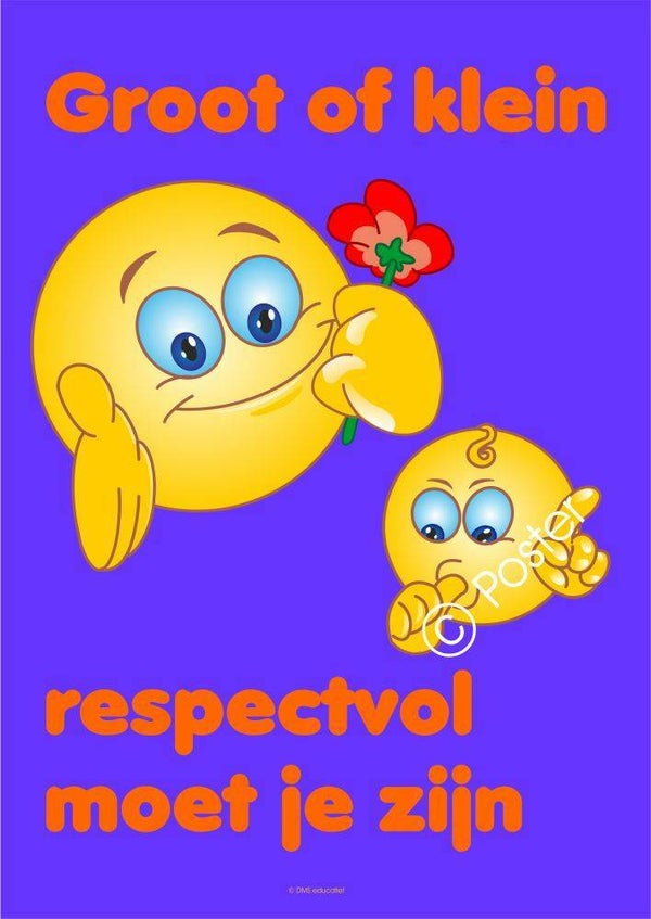 Poster 'Respectvol zijn' A3