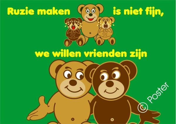 Poster 'Ruzie maken'
