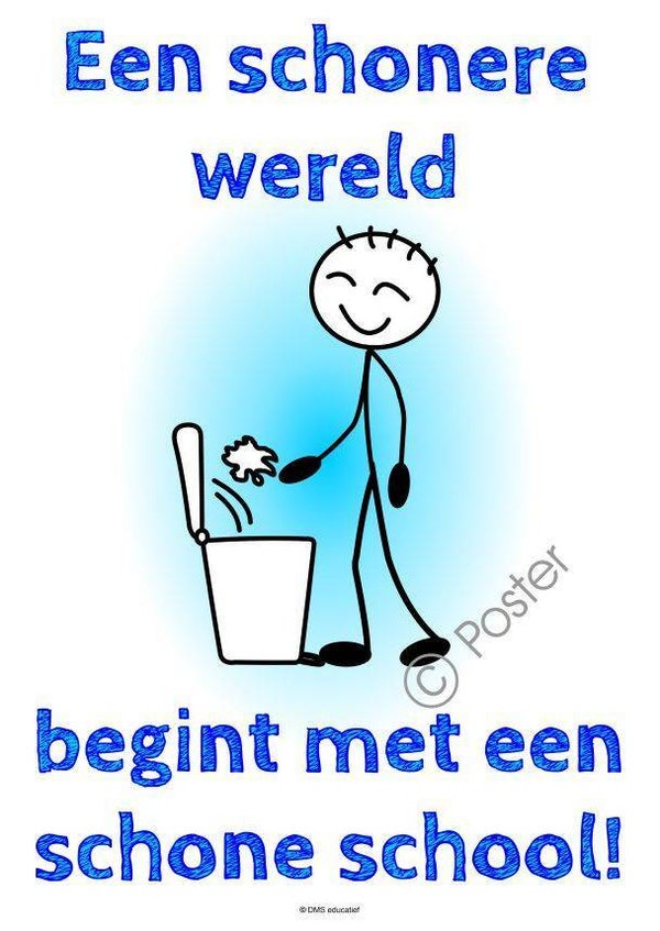 Poster 'Schone wereld - schone school!' A3