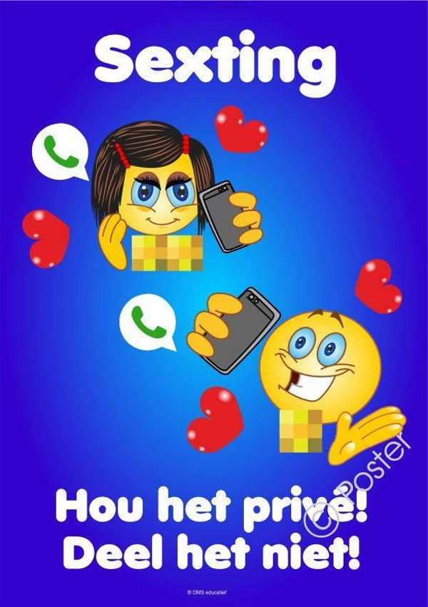 Poster 'Sexting' Hou het privé! A3