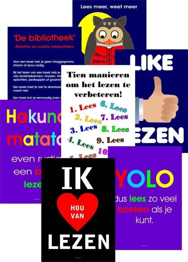 Posterset 'Lezen' A3